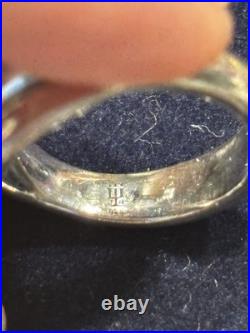 RETIRED James Avery Sterling Silver 925 Double Leaf Wrap Ring, Size 6 RETIRED James Avery Sterling Silver 925 Double Leaf Wrap Ring, Size 6