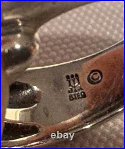 RETIRED James Avery Sterling Silver Size 8 Triple Segment Dome Ring