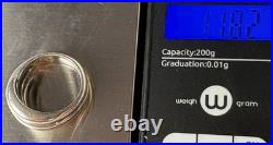 RETIRED James Avery Sterling Silver Size 8 Triple Segment Dome Ring
