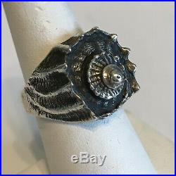 RaRe HTF Sterling Silver 925 Ring Size 6 1/2 James Avery Conch Shell 8 Gr