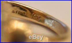 Rare James Avery Camp Waldemar 14k Diamond Ring Sz 5.25 Vintage