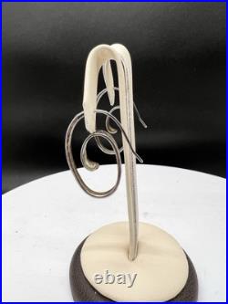 Rare James Avery Sterling Silver Hammered Floating Spiral Hoop Earrings Rare James Avery Sterling Silver Hammered Floating Spiral Hoop Earrings