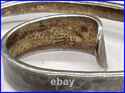 Rare James Avery Sterling Silver Hammered Floating Spiral Hoop Earrings Rare James Avery Sterling Silver Hammered Floating Spiral Hoop Earrings