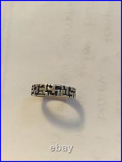 Rare James Avery Sterling Silver Ring Size 8