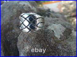 Rare James Avery Unisex Woven Ring Sterling Silver Size 10