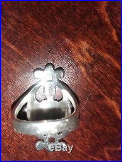 Rare Retired High In Demand Glorittea James Avery 925 Sterling Silver Ring 6.75
