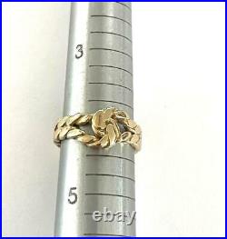 Rare Retired JAMES AVERY 14K Yellow Gold Twisted Rope Knot Ring Sz 4