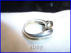 Rare Retired James Avery 14K Gold & Sterling Silver Interlocking Puzzle Ring