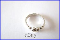 Rare Retired James Avery 14k & Sterling Silver Heart Ring, Size 8