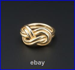 Rare Retired James Avery 14k Yellow Gold True Love Knot Ring Size 5 RG3643