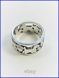 Rare Retired James Avery Sterling 925 Scottish Terrier Scottie dog Ring Size 6.5