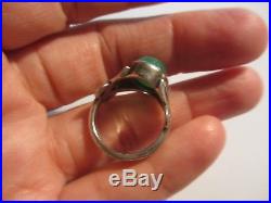 Rare Retired James Avery Sterling & Green Chrysoprase Flower Ring-size 7-no Res
