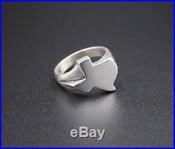Rare Retired James Avery Sterling Silver Texas Ring Size 4 RS2453