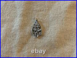 Rare Retired James Avery Sterling Silver Wildflower Charm Uncut Ring