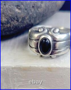 Rare and Retired! James Avery Black Onyx Ring So Pretty! Vintage, Neat