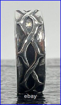 Retired 925 James Avery Crown Of Thorns Ring 6.2 Grams Sz 8.25