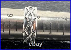Retired 925 James Avery Crown Of Thorns Ring 6.2 Grams Sz 8.25
