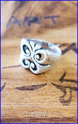 Retired Heavy James Avery Butterfly Ring Sterling Silver in Orig. JA Box Vintage