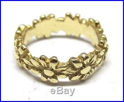 Retired JAMES AVERY 14K MARGARITA Gold Ring Daisies Size 6 F