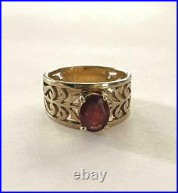 Retired JAMES AVERY 14K Yellow Gold ADOREE Ring with Garnet 6-1/2