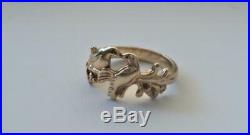 Retired JAMES AVERY 14K Yellow Gold KISSING LOVE BIRDS Band Ring