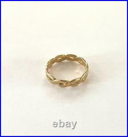 Retired JAMES AVERY 14K Yellow Gold Open Loop Band Ring Size 7