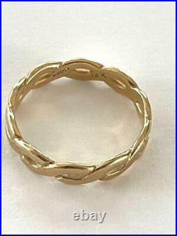 Retired JAMES AVERY 14K Yellow Gold Open Loop Band Ring Size 7