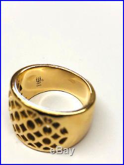 Retired James Avery 14K Yellow Gold Open Works Ring, Size 7.75