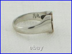 Retired James Avery 14k Gold Cross. 925 Sterling Silver Heart Ring Size 7