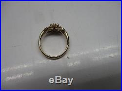 Retired James Avery 14k Yellow Gold Adorned Claddagh Ring Size 7 5.9G