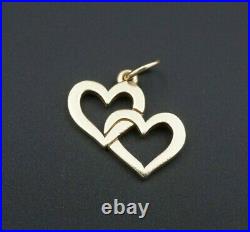Retired James Avery 14k Yellow Gold Cupid Hearts Charm Cut Ring CM-895 CHS1388