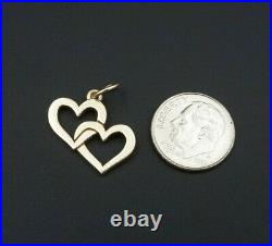 Retired James Avery 14k Yellow Gold Cupid Hearts Charm Cut Ring CM-895 CHS1388