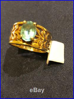 Retired James Avery 14k Yellow Gold Topaz Adoree Ring Size 9