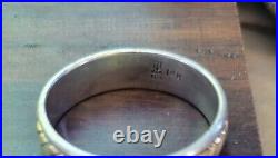 Retired James Avery 14kt Gold and. 925 Fluted Band Ring Size 9