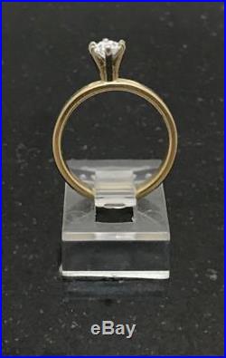 Retired James Avery 1/2 ct Diamond Engagement Ring Sz 6 14K Yellow Gold. 585