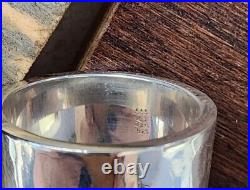 Retired James Avery 3/8 Wide Hammered Band Ring Size 6.5