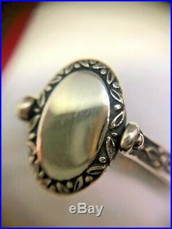 Retired James Avery 925 Sterling Silver Secret Message Ring Size 9.25