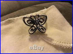 Retired James Avery Abounding Butterfly Ring Size 7