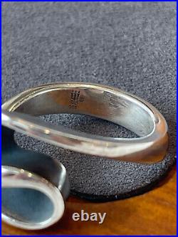 Retired James Avery Abstract S Curve Ring Size 10