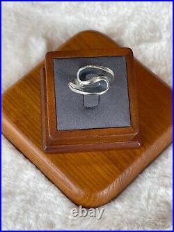 Retired James Avery Abstract S Curve Ring Size 10