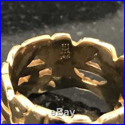 Retired James Avery Angel Band Ring R-132 Sz 7 1/2 14K Yellow Gold. 585
