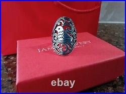 Retired James Avery Bird Of Paradise Size 8 Sterling Silver Ring