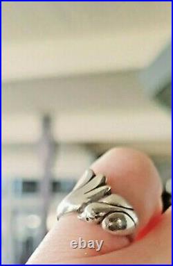 Retired James Avery Bird Wrap Ring Rare Piece, So Pretty! Sz 6 Fits