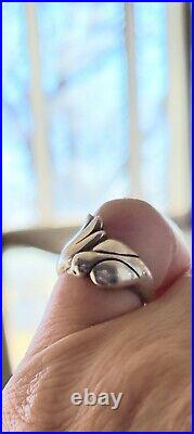 Retired James Avery Bird Wrap Ring Rare Piece, So Pretty! Sz 6 Fits