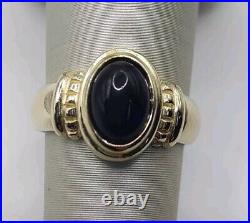 Retired James Avery Black Onyx Ring 14k Yellow Gold Size 5.5