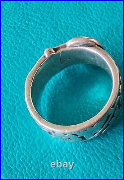 Retired James Avery Buckle Floral Ring Size 7 Vintage, Neat Piece