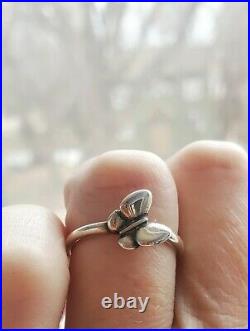 Retired James Avery Butterfly Ring Size 8