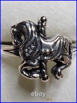 Retired James Avery Carousel Ring Sterling Silver Size 5.75 RARE