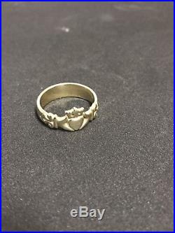 Retired James Avery Claddagh ring 14k Solid Gold size 11 8.5 grams