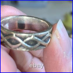 Retired James Avery Crown Of Thorns Unisex Band Ring Size 8